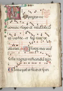 And Gold On Parchment Prints: Gradual, c. 1520. Creator: Girolamo dai Libri (Italian, 1474-1555), circle of