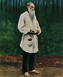 Graf Tolstoi 1828-1910. - Gemalde von Pri, 1934
