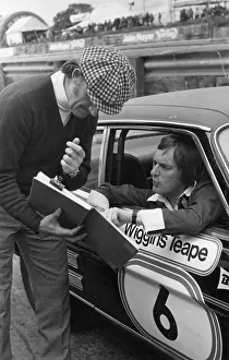 Clipboard Prints: Graham Hill and Bernie Ecclestone, (c1960s?)
