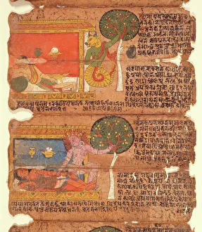 Grahas (Seizers), Six Folios From a Book of Charms, 16th century. Creator: Unknown