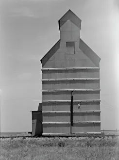 Grain Prints: Grain elevator on the Texas Panhandle plains