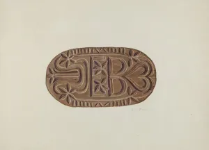 Stamp Seal Prints: Grain Sack Stamp, c. 1940. Creator: Elmer R. Kottcamp