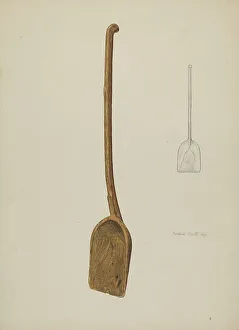 Shovel Prints: Grain Shovel, 1937. Creator: Eugene Bartz