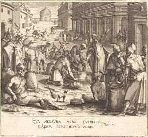 The Grain Weighers, 1608 / 1611. Creator: Jacques Callot