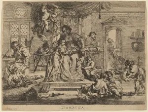 Corneille Scut Prints: Grammatica. Creator: Cornelis Schut I