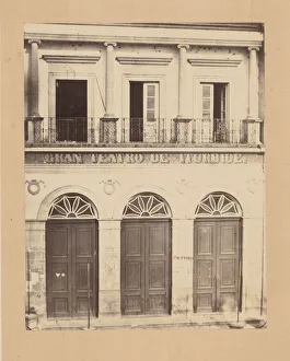 François Aubert Prints: [Gran Teatro de Iturbide], 1867. Creator: Francois Aubert