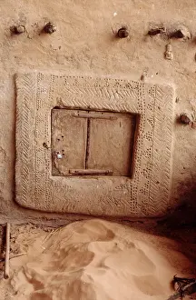 Lock Prints: Granary, Pays Dogon, Mali, 1990. Creator: Amanda Waite