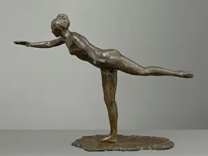 Clark Art Institute Prints: Grand Arabesque, Second Time, modeled c1880s, cast 1919-21. Creator: Edgar Degas