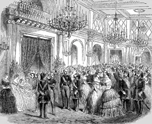 Diplomatic Prints: Grand Ball given by the French Ambassador at Constantinople, 1854. Creator: Unknown