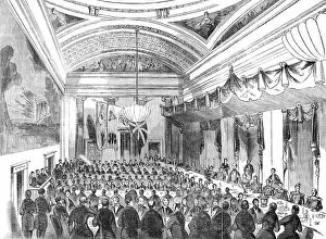 Banqueting Hall Gallery: Grand Banquet to Sir H. Pottinger, at Manchester, 1844. Creator: Unknown