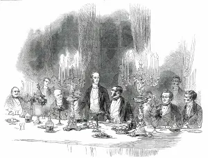 Palmerston Henry John Temple Prints: Grand Banquet to Viscount Palmerston by the Reform Club, 1850. Creator: Unknown