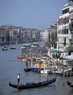 Rialto Prints: Grand Canal from Rialto Bridge, Venice Italy