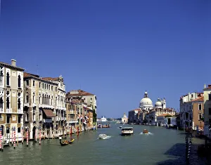 The Grand Canal and San Salute from Accademia bridge, Venice, Italy