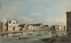 Grand Canal Prints: The Grand Canal with Santa Lucia and Santa Maria di Nazareth