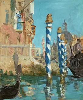 Embankment Prints: The Grand Canal in Venice, 1874. Creator: Manet, Edouard (1832-1883)