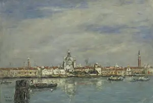 Embankment Prints: The Grand Canal, Venice, 1895. Creator: Boudin, Eugene-Louis (1824-1898)
