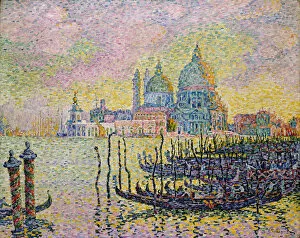 Church Santa Maria Della Salute Gallery: Grand Canal (Venice), 1905. Artist: Signac, Paul (1863-1935)