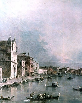 The Grand Canal, Venice, c1732-1790. Artist: Francesco Guardi