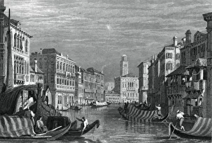 Prout Prints: The Grand Canal, Venice, c19th century. Artist: Sam Fisher
