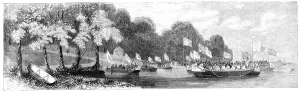 Canoe Prints: Grand canoe reception given to the Prince of Wales on the St