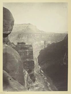 Colorado River Gallery: Grand Cañon of the Colorado River, Mouth of Kanab Wash, Looking East, 1872. Creator: William H