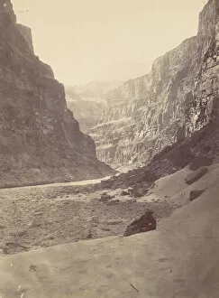 Bell William Gallery: Grand Canyon of the Colorado River, Mouth of Kanab Wash, looking West, 1872