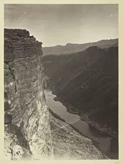 Colorado River Gallery: Grand Canyon, Colorado River, Near Paria Creek, Looking East, 1872