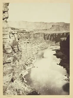 Grand Canyon, Colorado River, Near Paria Creek, Looking West, 1872. Creator: William H