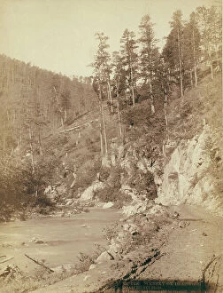 Canyon Collection: Grand Canyon Elk Canyon on Black Hills and Ft P RR, 1890. Creator: John C. H. Grabill