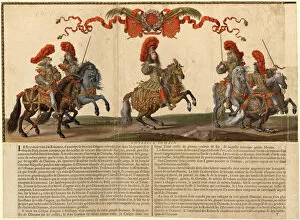 Absolutism Gallery: Grand Cavalcade Given in Paris in 1662, 1670. Creator: Silvestre, Israel, the Younger