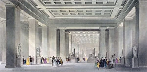 Thomas Allom Gallery: The Grand Central and Egyptian Saloons, British Museum, Holborn, London, c1836. Artist