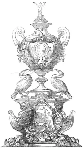 Yachting Collection: The Grand Challenge Cup, Royal Mersey Yacht Club, 1845. Creator: Unknown