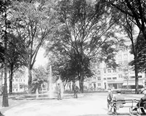 Grand Circus Park Prints: Grand Circus Park, showing Tuller Hotel and Fine Arts bldg