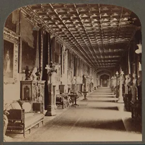 Corridor Prints: Grand Corridor, Windsor Castle, England, c1910. Creator: Unknown