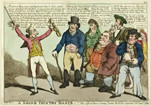 Violinist Gallery: A Grand Country Dance, 1805. Creator: Charles Williams