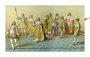 The Grand Dignitaries Of The Coronation, (1885).Artist: Charpentier The Grand Dignitaries Of The Coronation, (1885).Artist: Charpentier