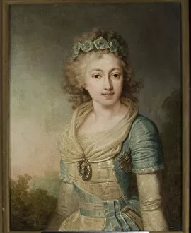 Borovikovsky Collection: Grand Duchess Elena Pavlovna of Russia (1784-1803), Grand Duchess of Mecklenburg-Schwerin