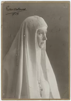 Elizabeth Of Hesse By Rhine Gallery: Grand Duchess Elizabeth Fyodorovna in the monastic habit, 1914