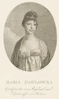 Tsars Family Prints: Grand Duchess Maria Pavlovna of Russia (1786-1859)