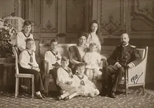 Alexander Mikhailovich Prints: Grand Duchess Xenia Alexandrovna (1875-1960) with her husband Grand Duke Alexander Mikhailovich (186)