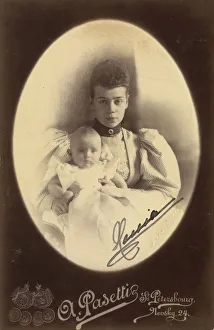 Xenia Alexandrovna Prints: Grand Duchess Xenia Alexandrovna of Russia (1875-1960) with Daughter Irina Alexandrovna (1895-1970)