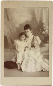 Levitsky Prints: Grand Duchess Xenia Alexandrovna of Russia with Daughter Irina