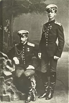 Blackwhite Collection: Grand Duke Constantin Constantinovich and Grand Duke Dimitri Constantinovich of Russia, c. 1890