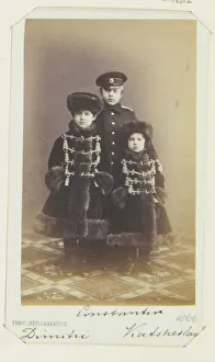 Monochrome Picture Collection: Grand Duke Dimitri Constantinovich, Grand Duke Constantin Constantinovich and Grand Duke Vyacheslav