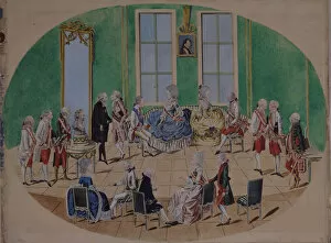 Tsarina Maria Feodorovna Gallery: Grand Duke Pavel Petrovich and Grand Duchess Maria Fyodorovna in Vienna in 1782, 1782
