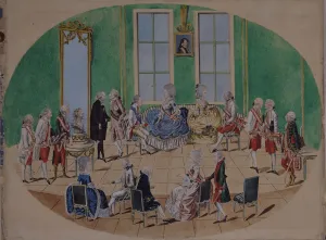 Maria Feodorovna Prints: Grand Duke Pavel Petrovich and Grand Duchess Maria Fyodorovna in Vienna in 1782