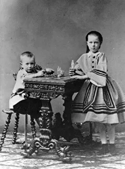 Empress Maria Alexandrovna Gallery: Grand Duke Sergei Alexandrovich and Grand Duchess Maria Alexandrovna of Russia, 1860