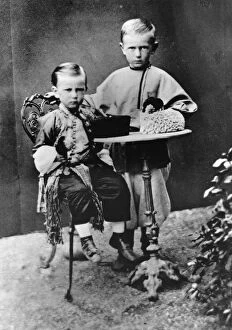 Images Dated 5th March 2010: Grand Dukes Paul Alexandrovitch and Sergei Alexandrovitch of Russia, 1863
