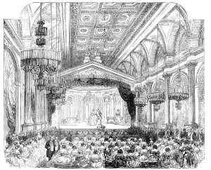 Grand Fete and Theatrical Representation at the Hotel de Ville, Paris, in honour of the Peace Plenip Creator: Unknown