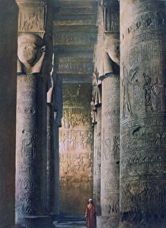Dandarah Gallery: The Grand Hall, Temple of Hathor, Dendera, Egypt, 20th century